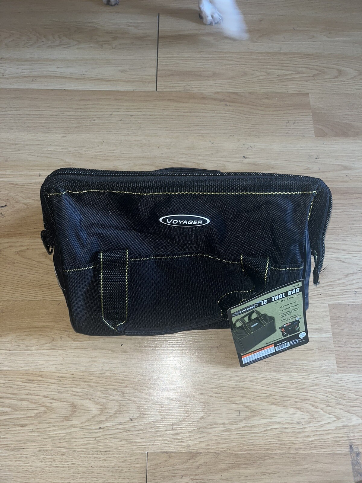 Voyager 12″ Portable Tool Bag with 21 Pockets and 24 lb Capacity Tool Bag – NEW