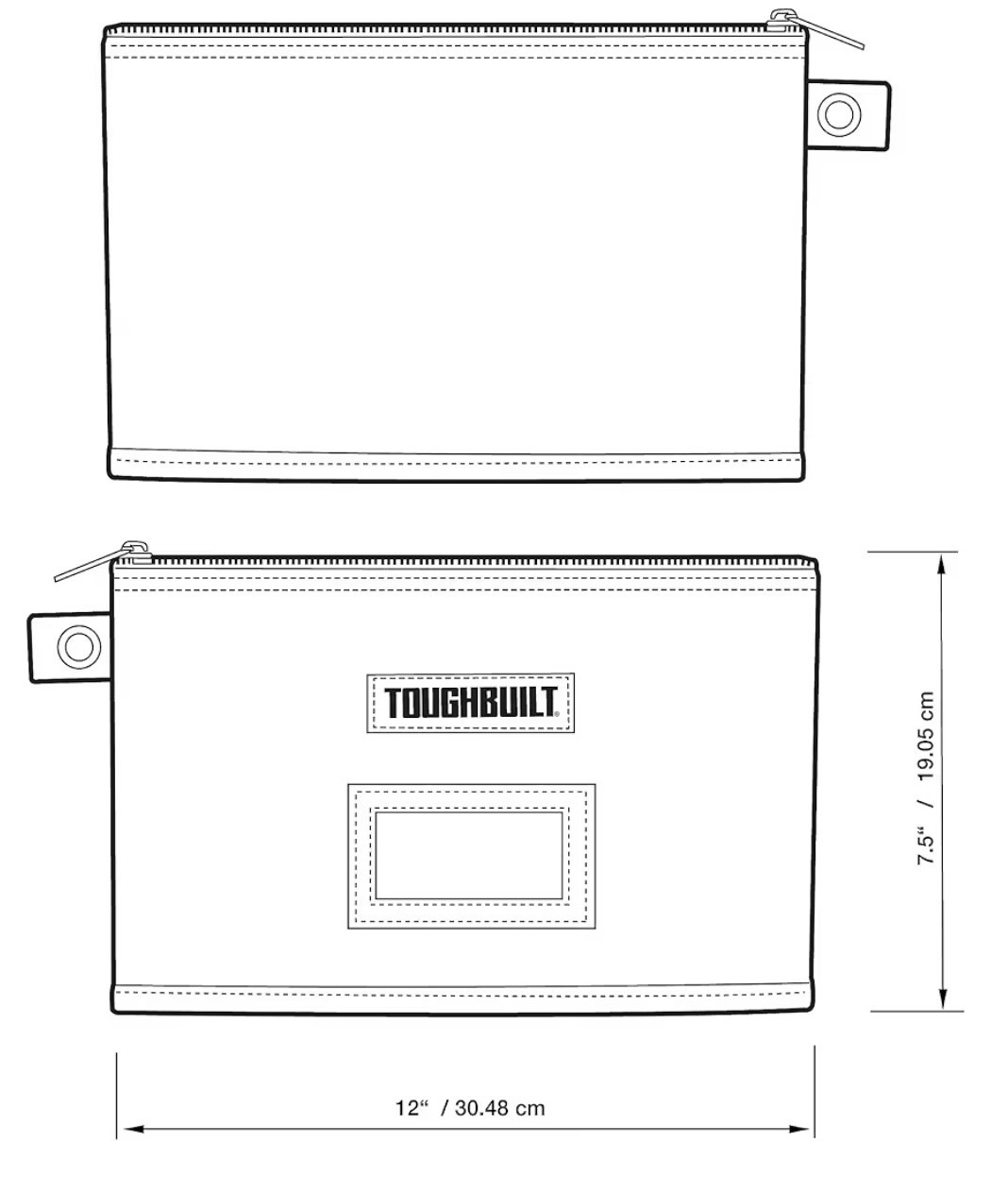 ToughBuilt – Document w/ Zipper, Wear-Resistant Fabric ( TB-95-12 )