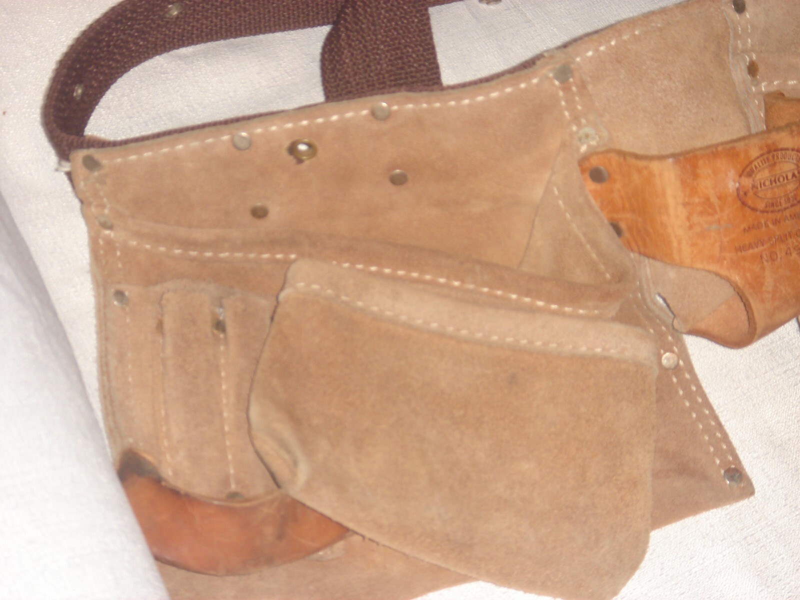 Nicholas Carpenter Apron Heavy Split Cowhide Number No. 490X