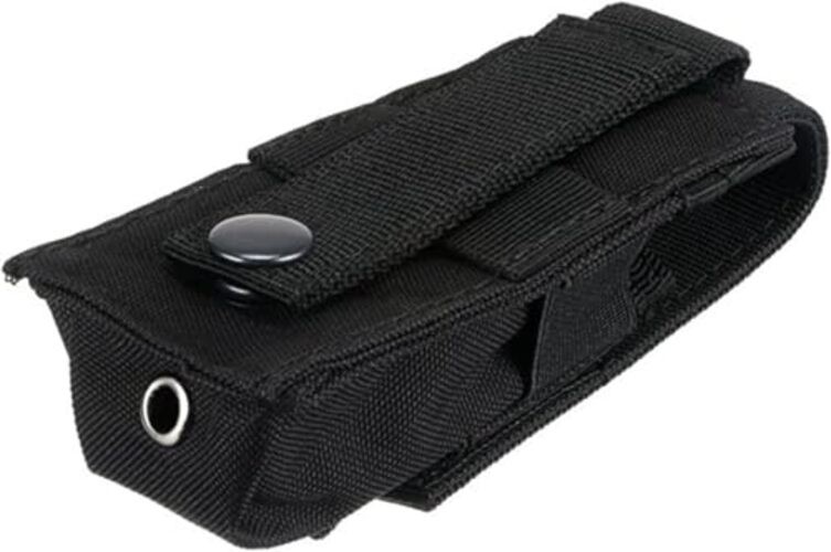 Black Outdoor Flashlight Pouch – Waterproof 600d Nylon Fabric – Waterproof Bag