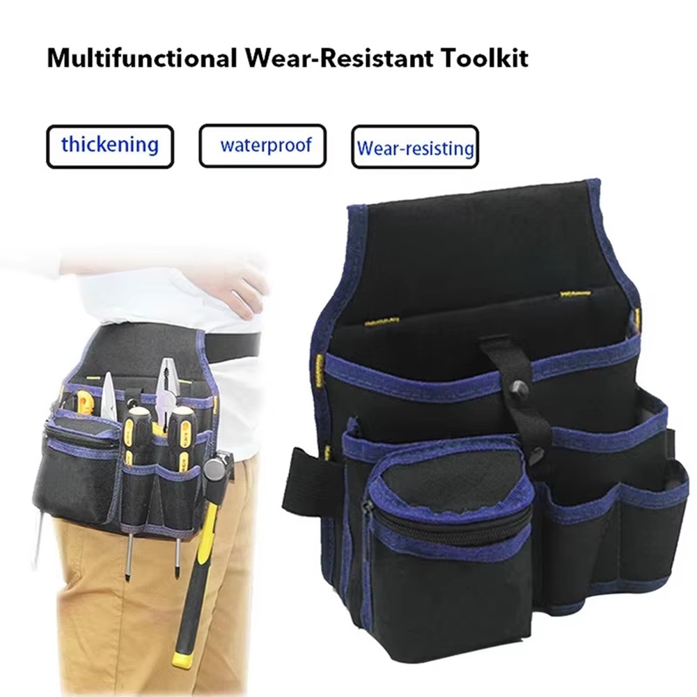 Multifunctional Tool Storage Bag Pouch Belt Electrician Toolkit Drill3972