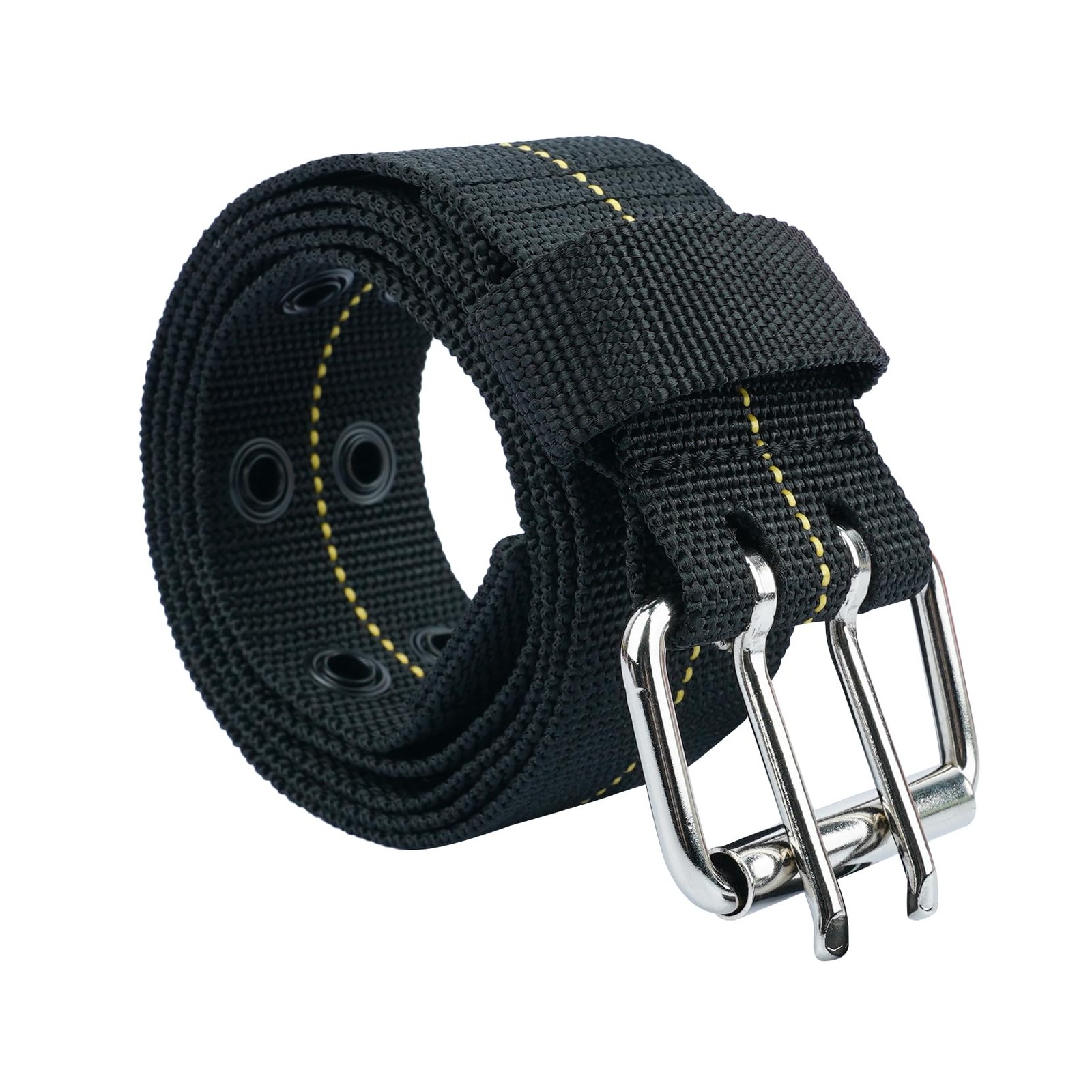 2 In Adjustable Heavy Duty Nylon Tool Belt Black Roller Buckle Work Construction