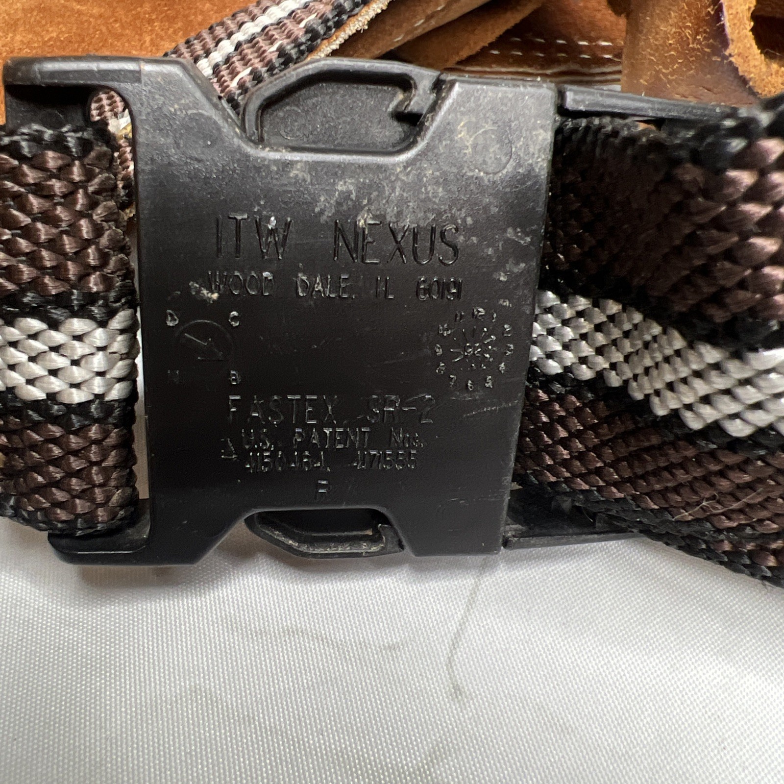 Vintage Nicholas Workgear Heavy Split Cowhide Leather Tool Belt No 493X