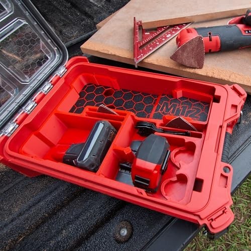 Compact Tool Organizer for M12 Fuel Oscillating Multi-Tool, Accessories & Batter
