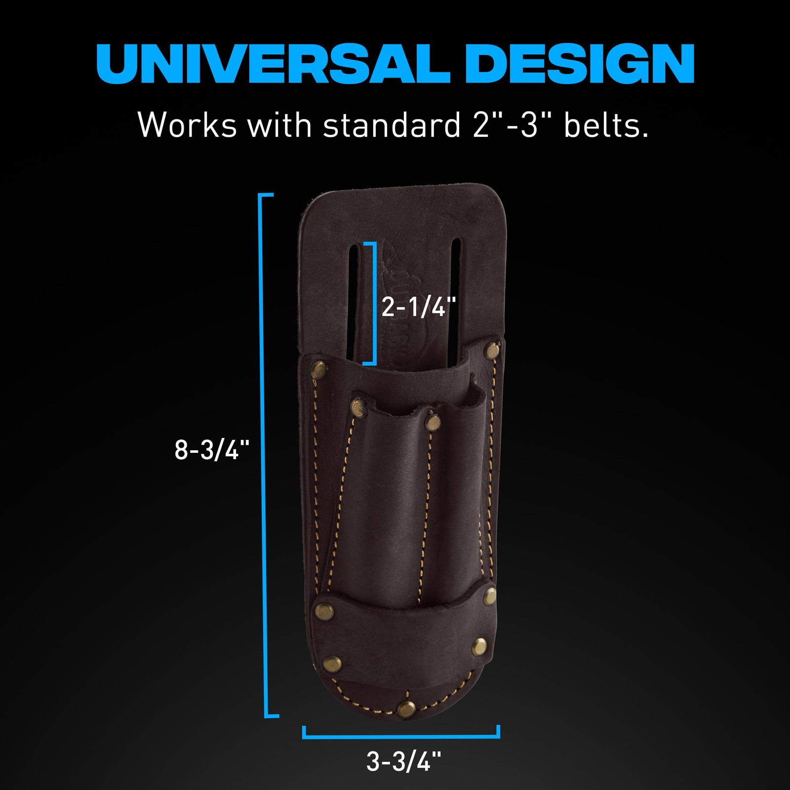 Heavy Duty Utility Knife Pouch Leather Belt Holder Box Cutter Holster Tool