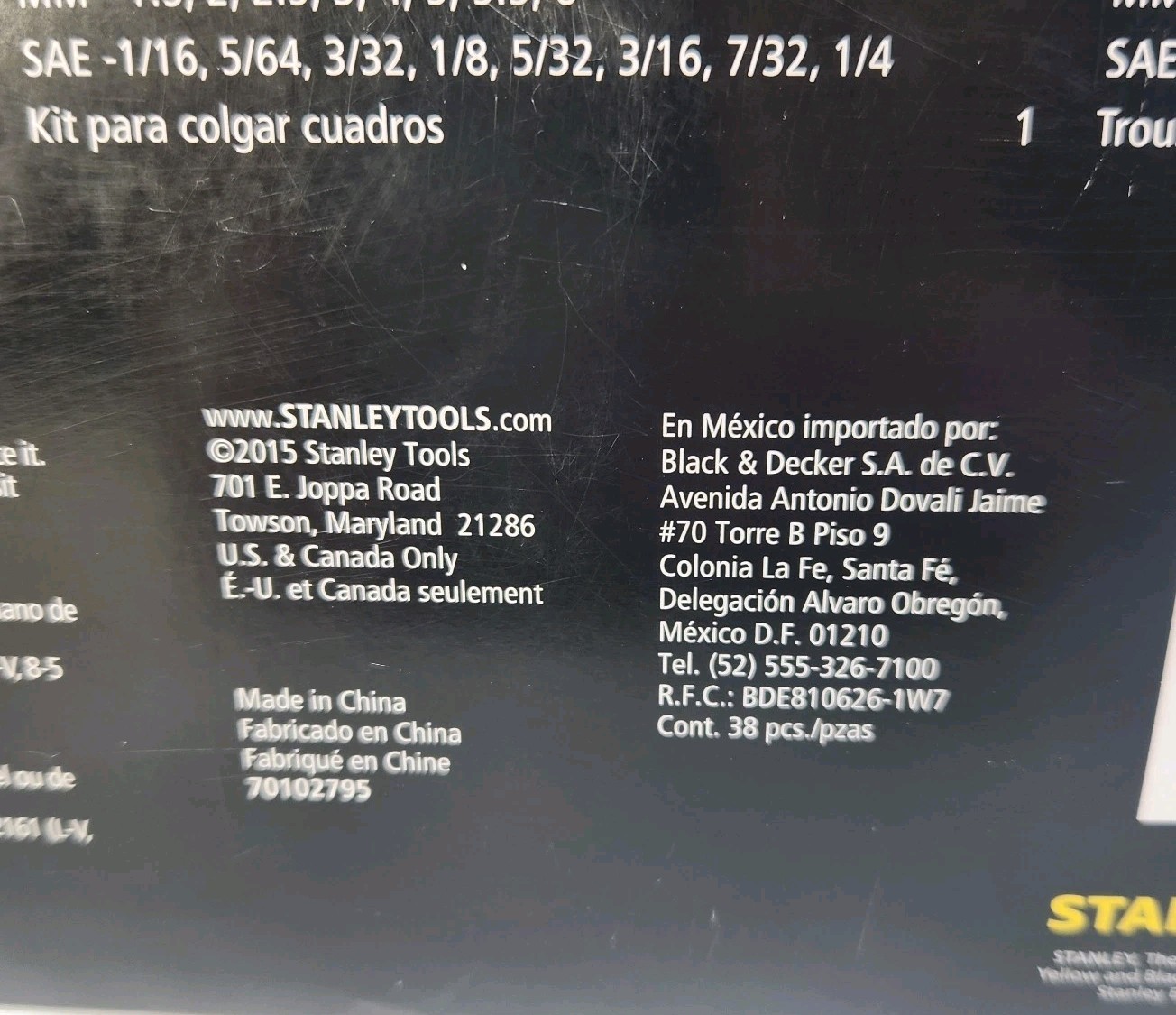 38 Pc. Stanley Hand Tools Set For Household STM17401 Yellow/Black Tote Bag