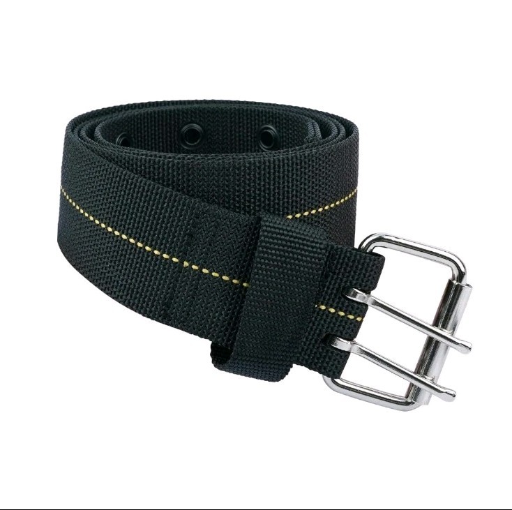 Zeluga ZL202 Heavy Duty Adjustable 2″ Nylon Tool Belt Double Prong Black New