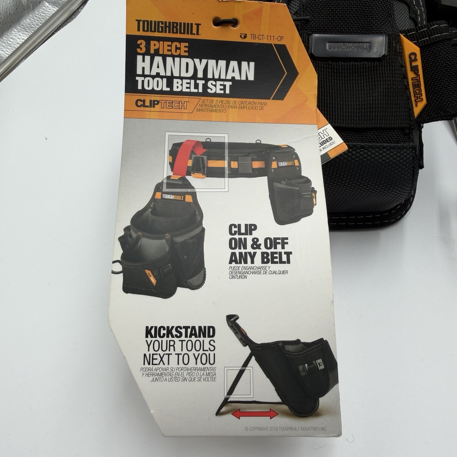 ToughBuilt ClipTech – 3-Piece Tradesman Tool Belt Set, TB-CT-111-3P