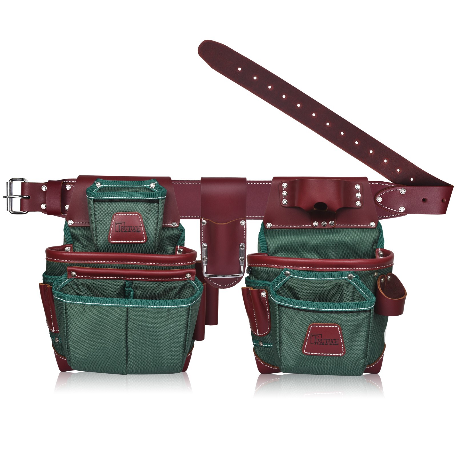 TRUTUCH Nylon and Leather Tool Belt | Framing Tool Bags | Nylon Tool Pouch