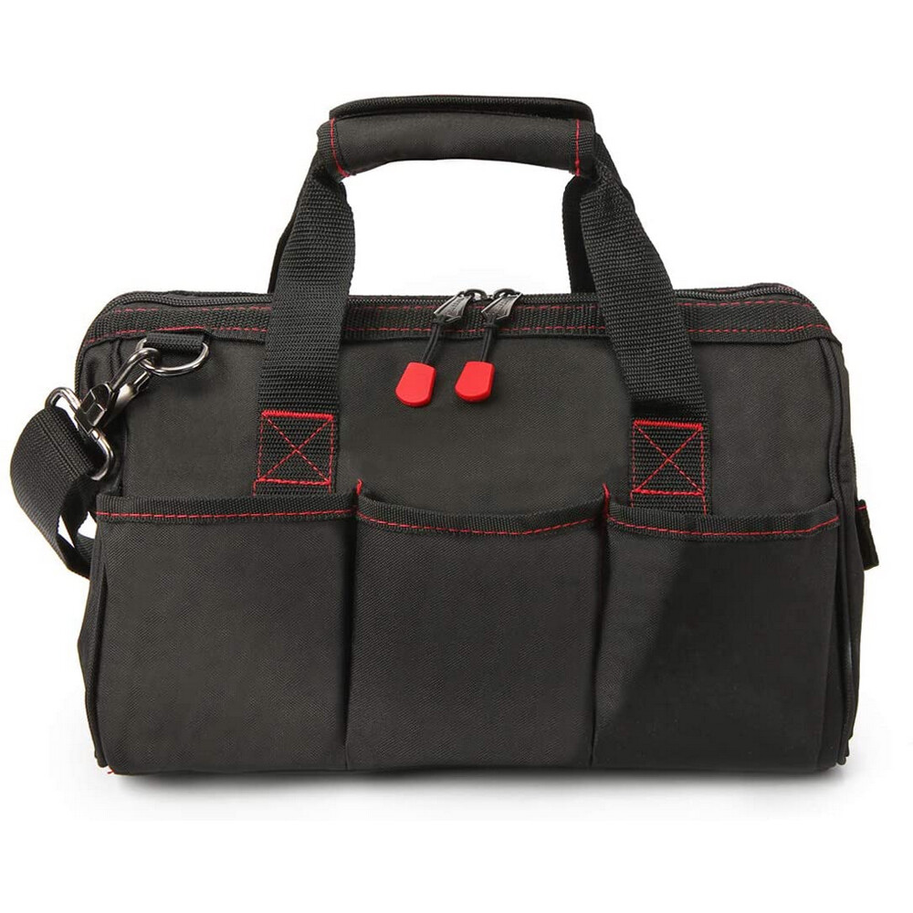 WORKPRO Close Top Wide Mouth Tool Storage Bag 16″/14″/12″ Rubber Base Pocket Bag