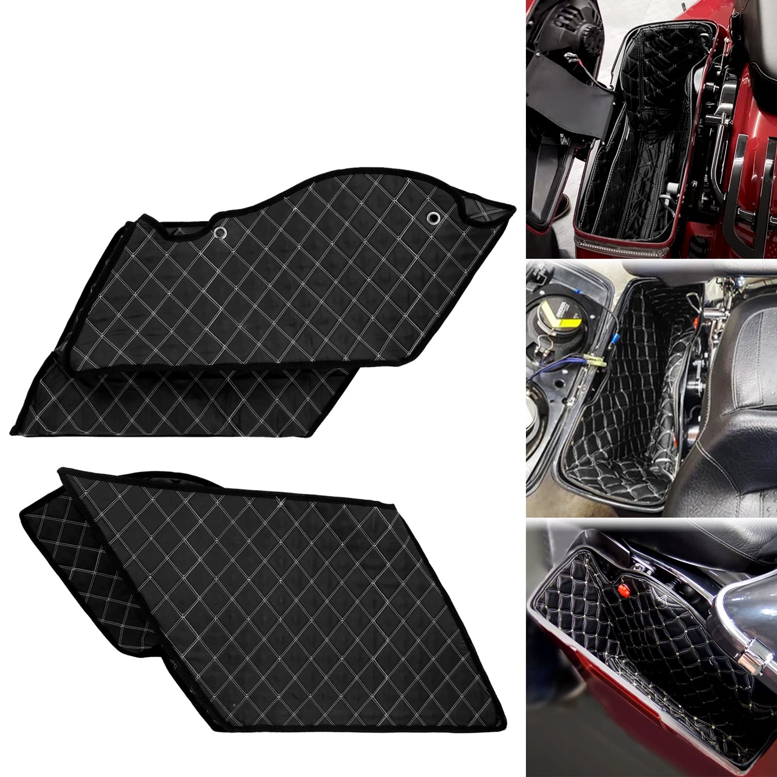 Motorcycle Saddlebag Liners 5 inch Stretched Bag Inserts Fits for Harley Touring