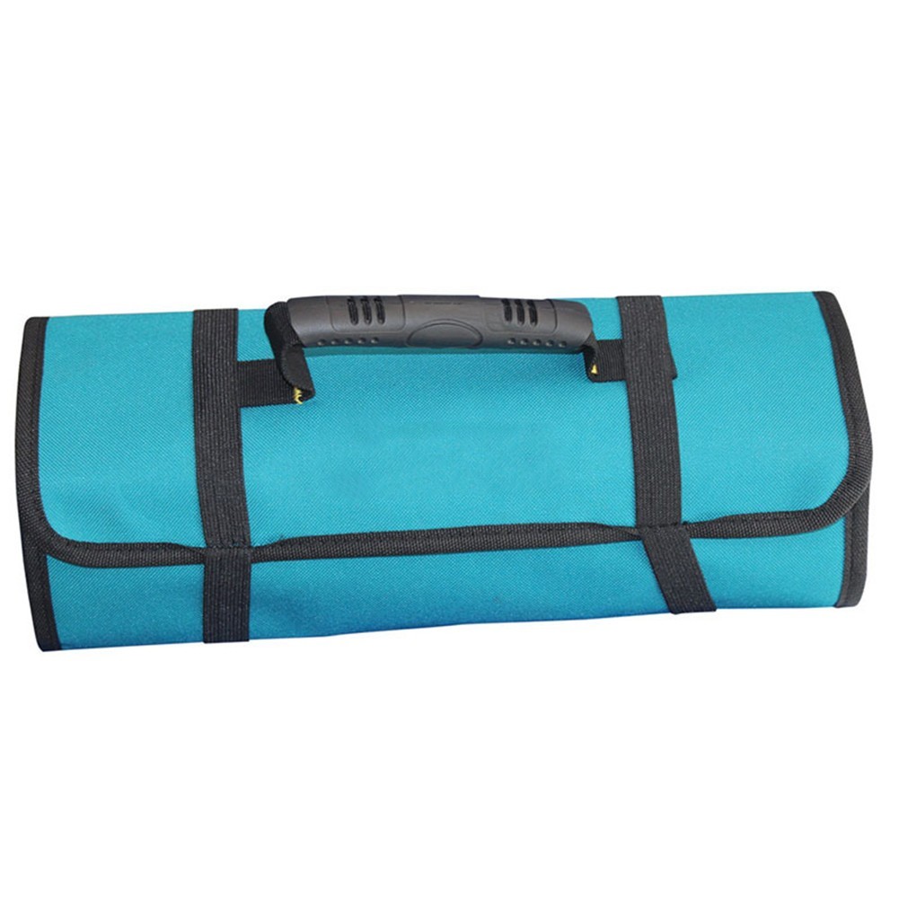 Sturdy Tool Storage Bag for Electricians 600D Oxford Cloth Zippered Pockets