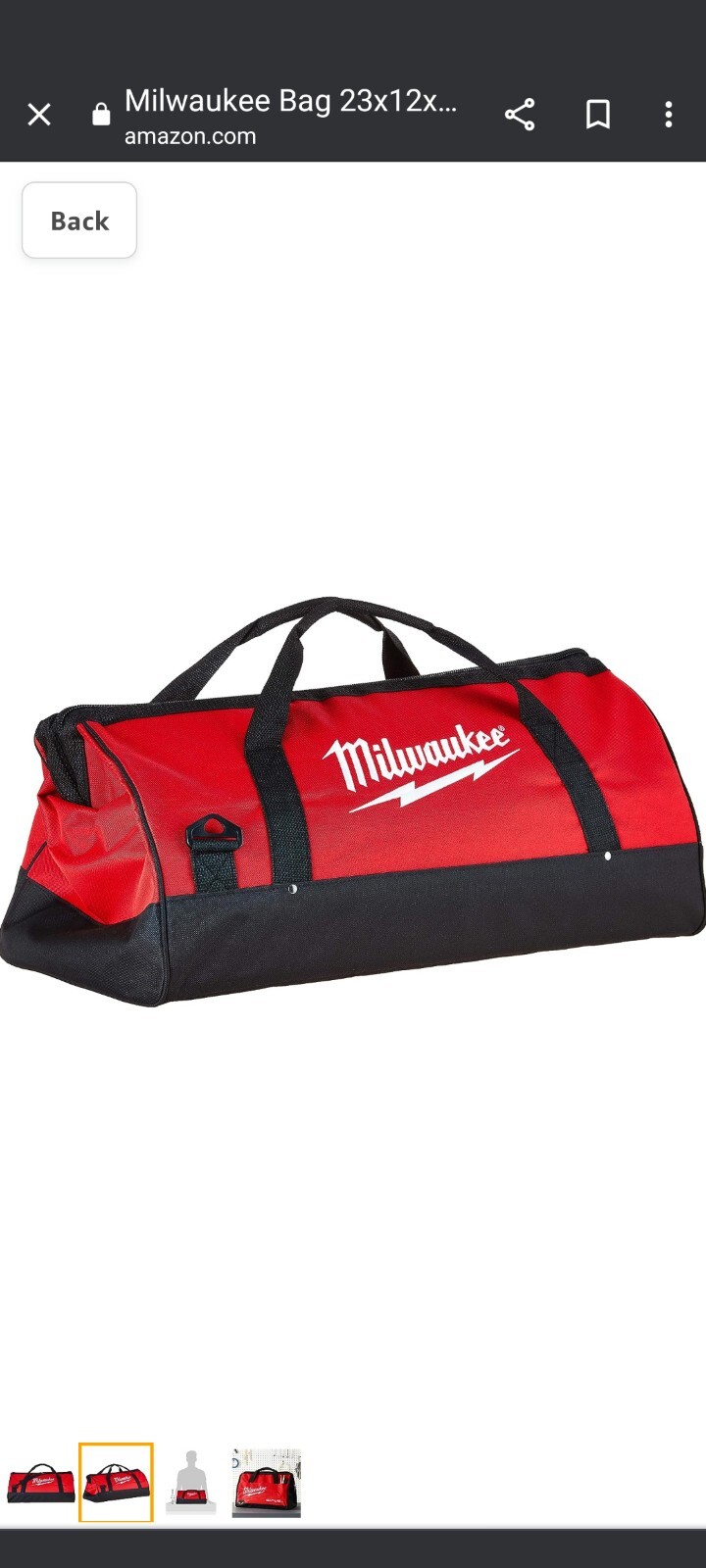 1 Bag 23X12X12 Inch Heavy Duty Canvas Tool Bag 6 Pocket (Basic) 2 Bag 11×9.5×7