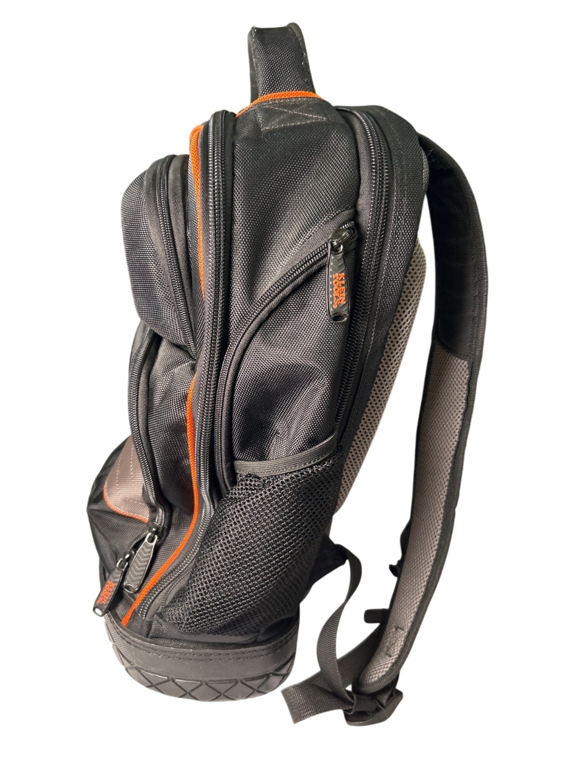 Klein Tools Tradesman Pro Backpack Heavy Duty With Molded Base Black & Orange