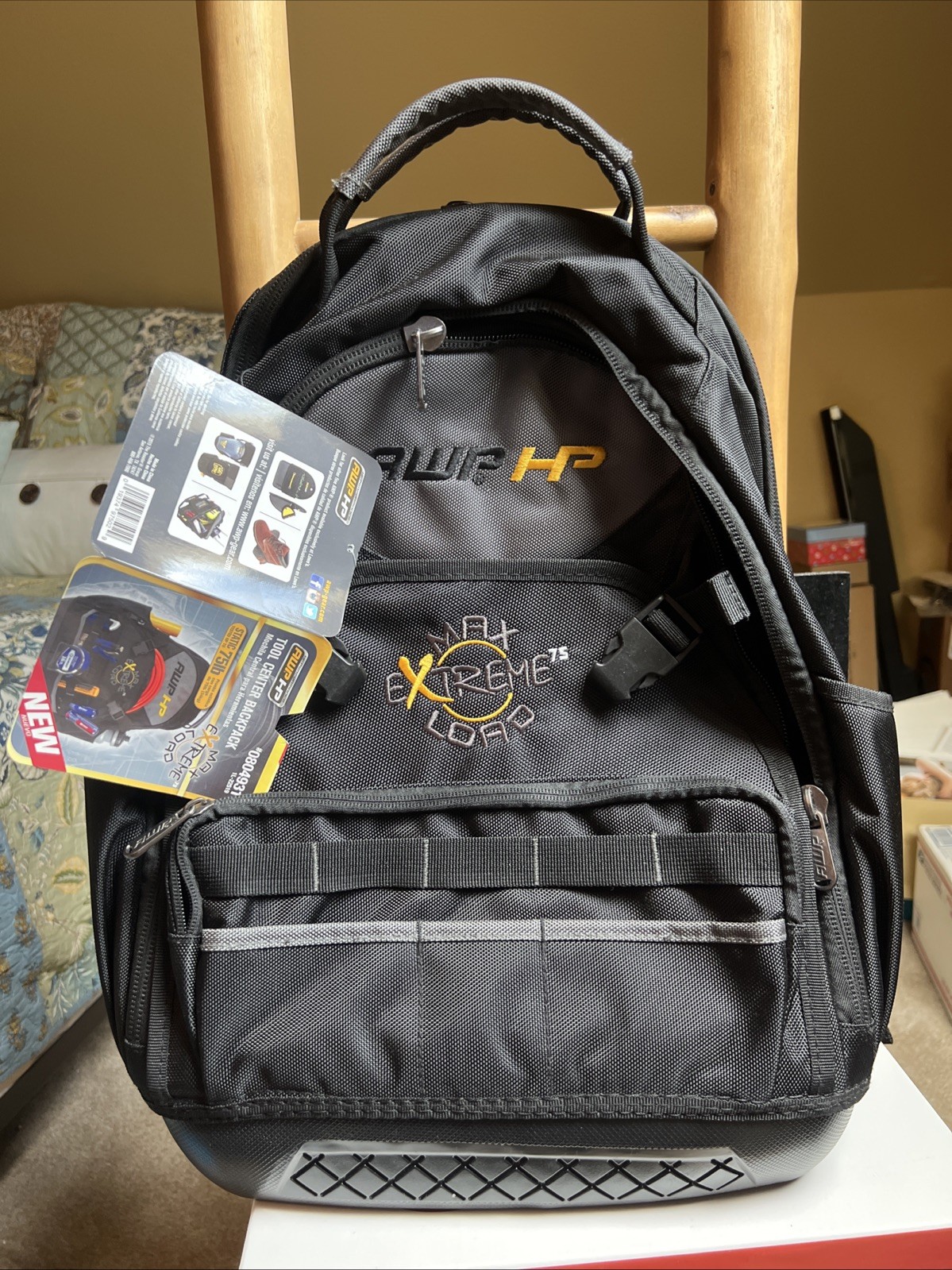 AWP HP Backpack Black Extreme Tool Bag Treaded Rubber Bottom Handyman Heavy Duty