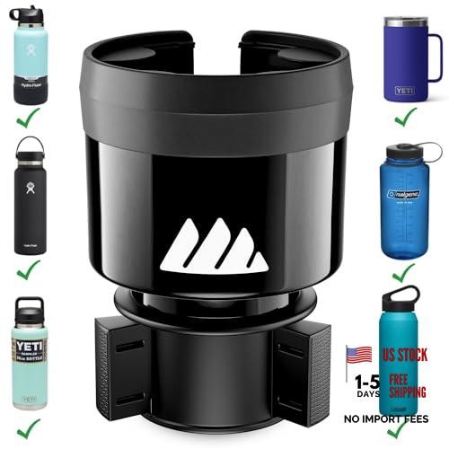 Hydro Expander – Car Cup Holder Expander Organizer with Adjustable Base Black