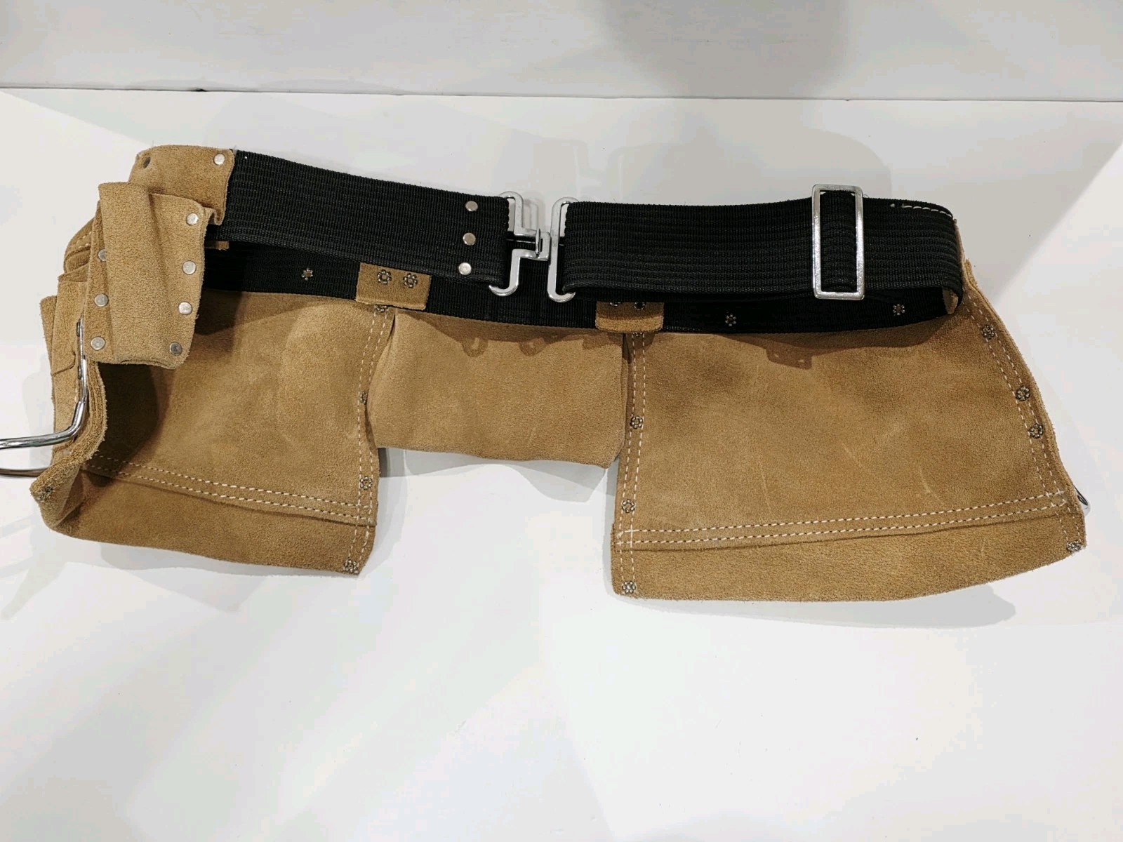 CLC Contractor 1427X BROWN Tan Suede Leather Work Apron 12-Pocket Heavy Duty New