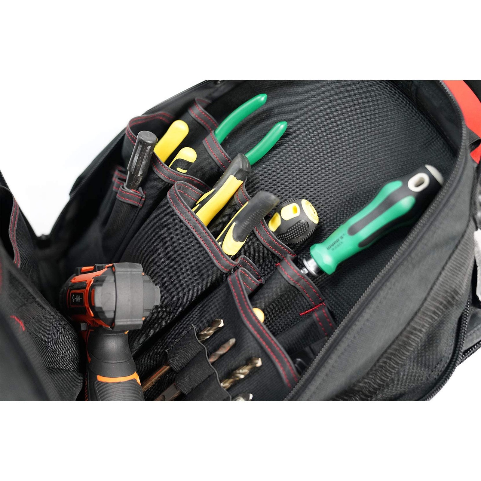 Wheeled Rolling Tool Backpack Heavy Duty Tradesman Pro Tool Organizer Including