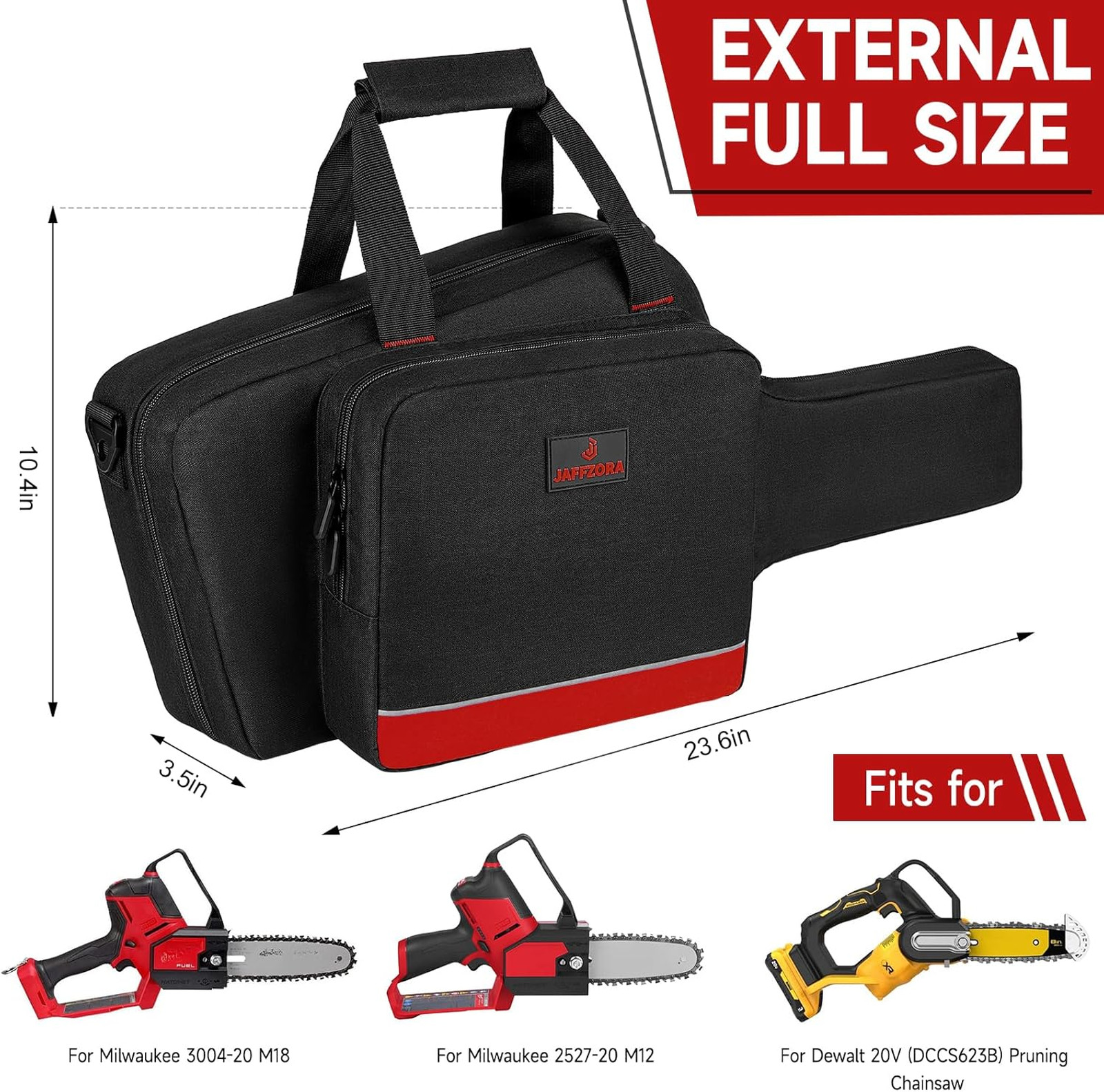 Mini Chainsaw Storage Bag Waterproof Fits for Milwaukee M18 M12 CRDLSS 12V Fuel