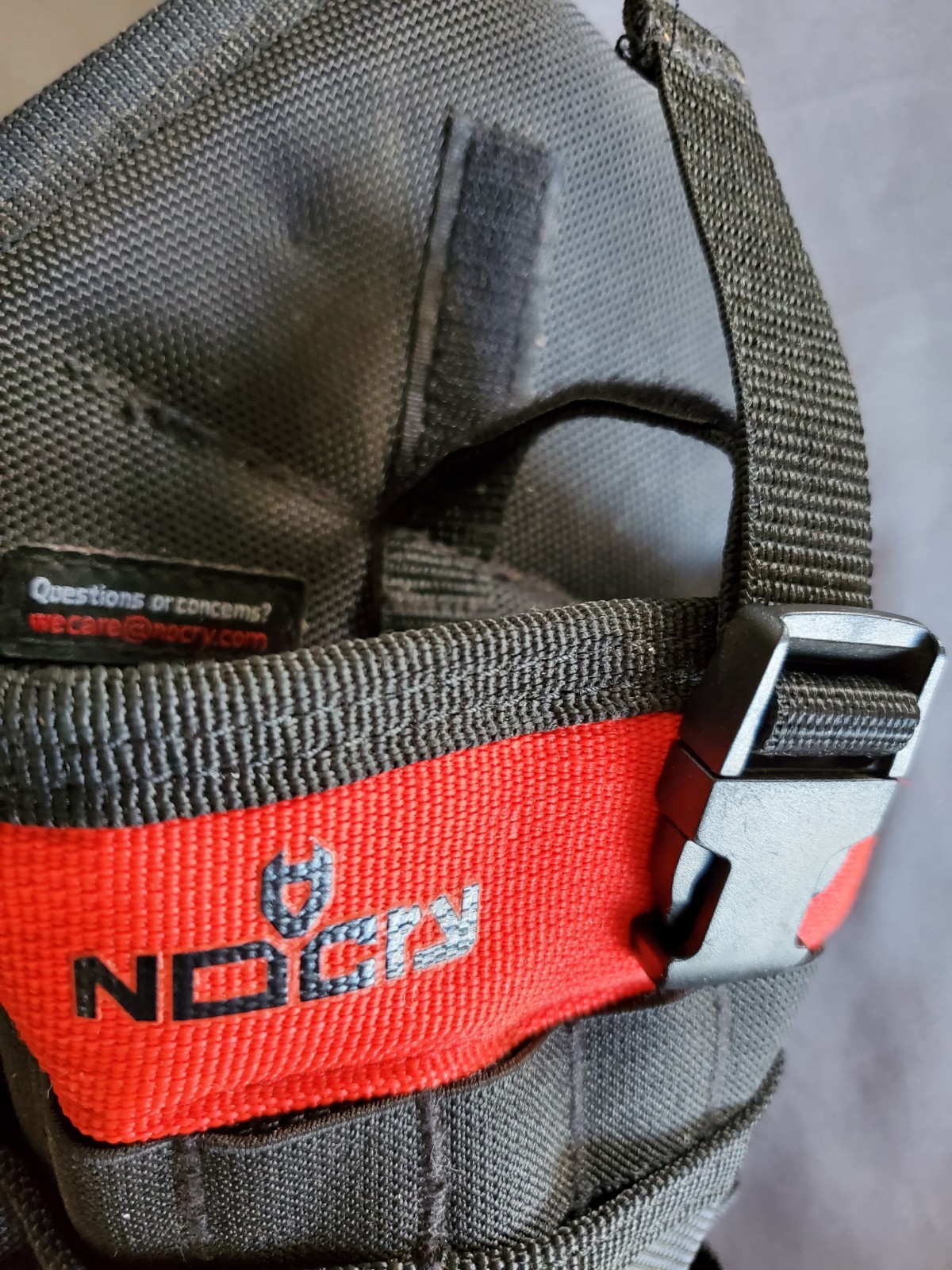 NoCry Left Handed Drill Holster Black and Red Left Handed Tool Holder