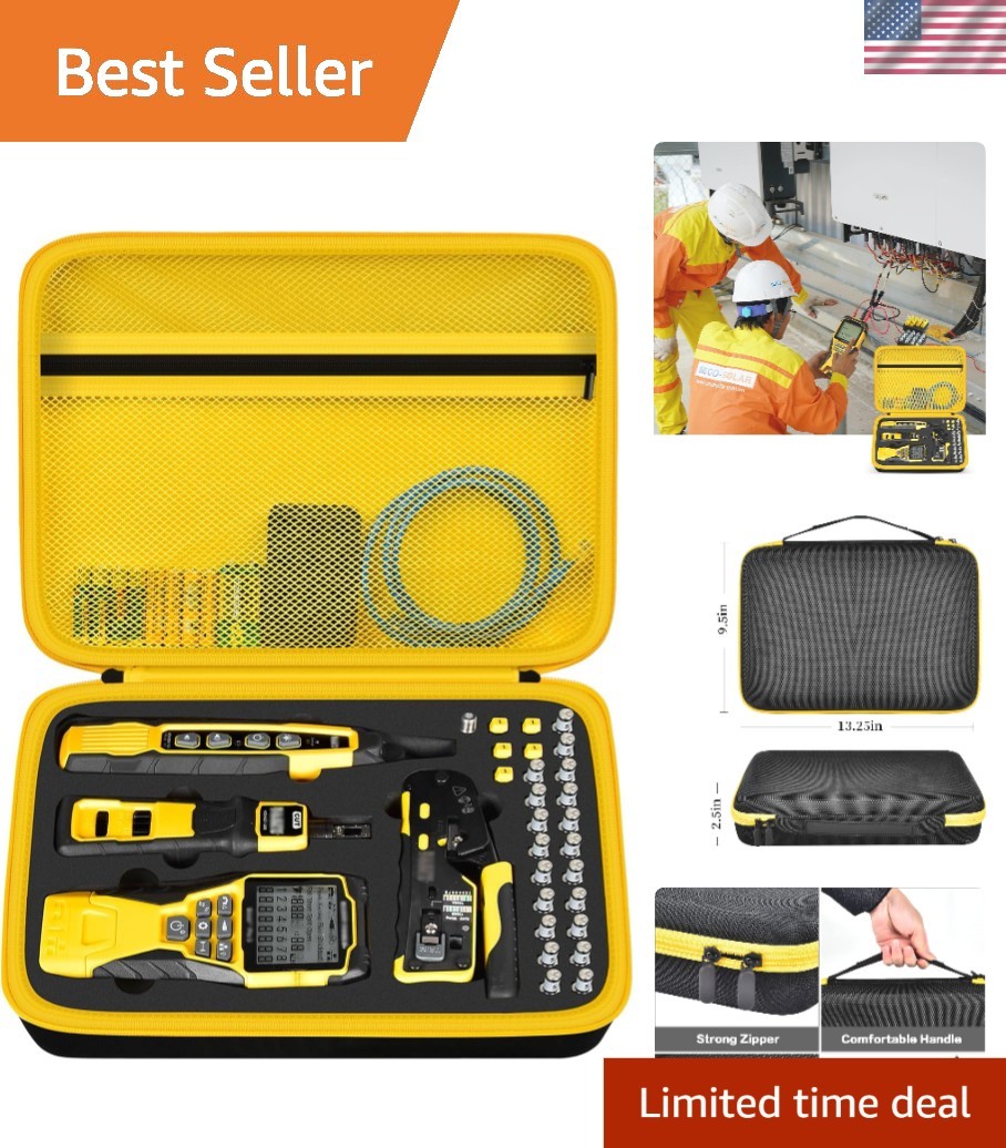 Travel Case for Klein Tools -851, -110, and Accessories – Yellow Zipper