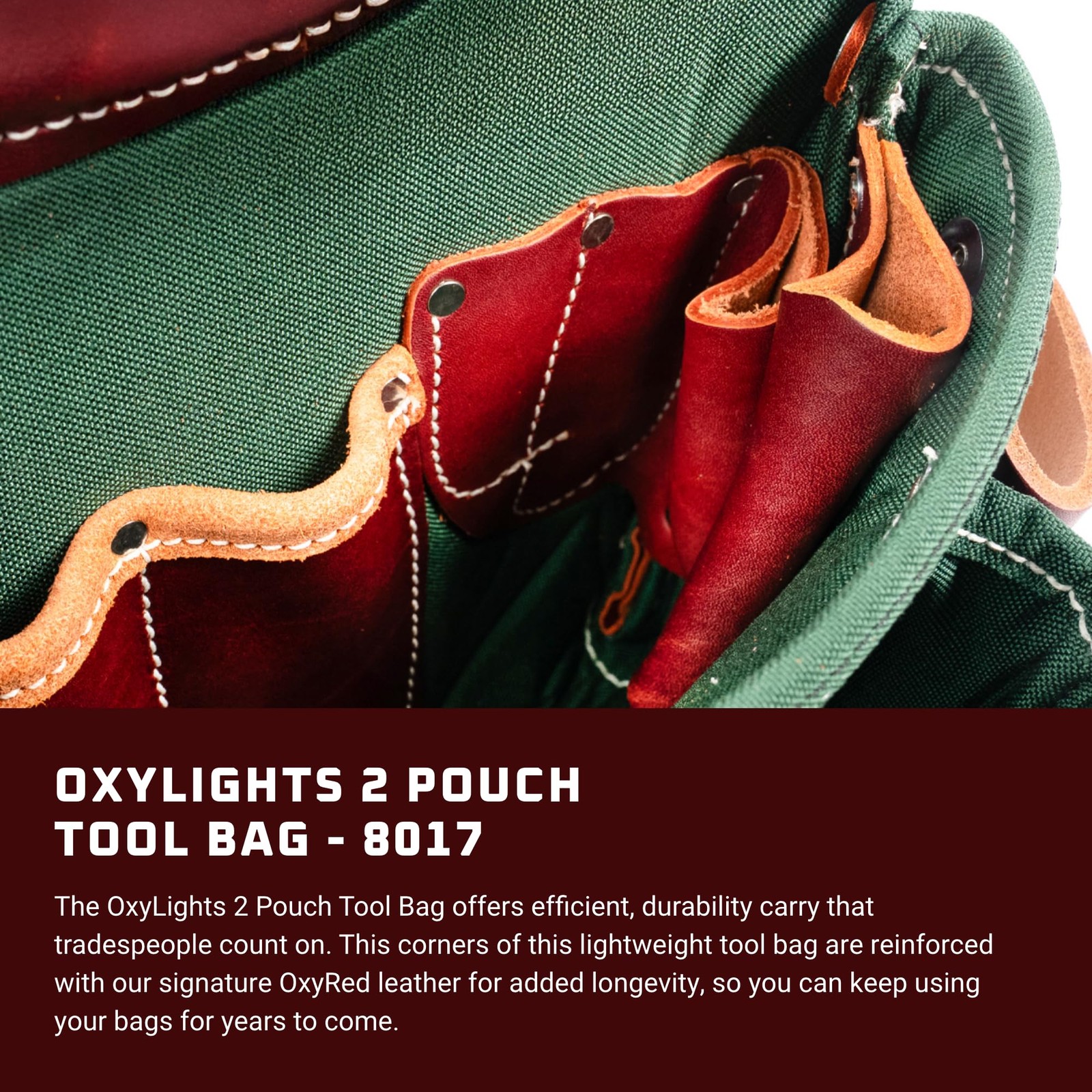Occidental Leather OxyLights 2 Pouch Tool Bag – 9 Pockets Tool Holders – Mad…