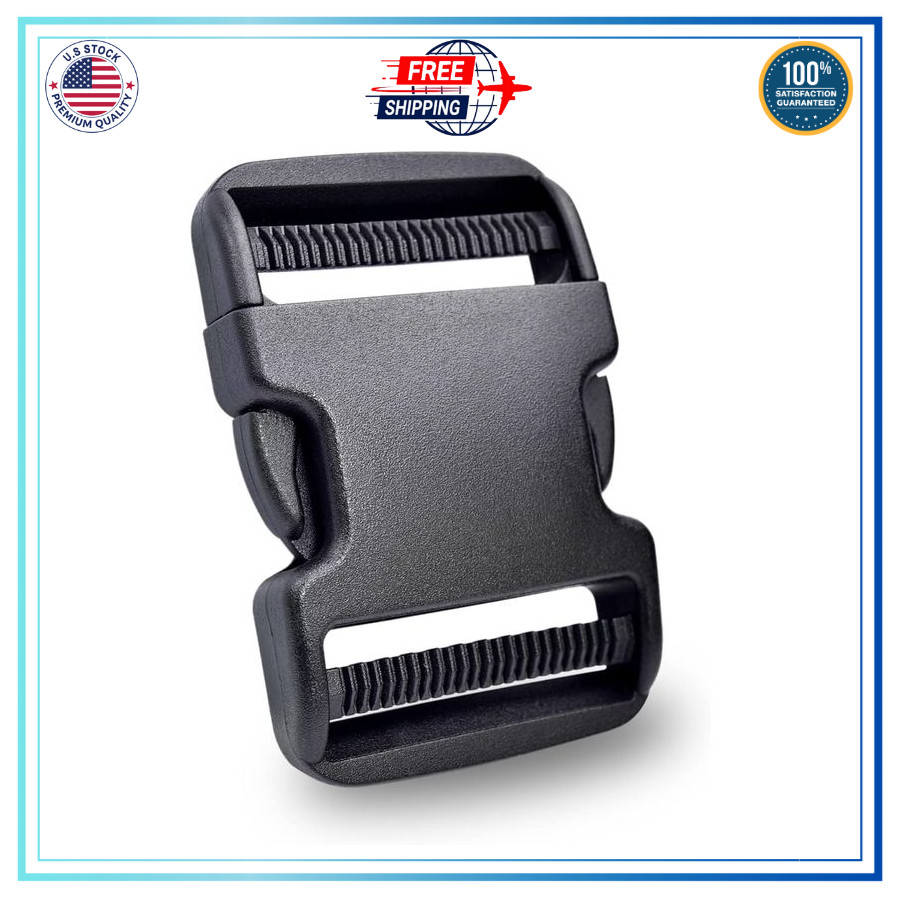 Coobigo 5 Pack 2 Inch Quick Side Release Plastic Buckle Clips Snaps Military