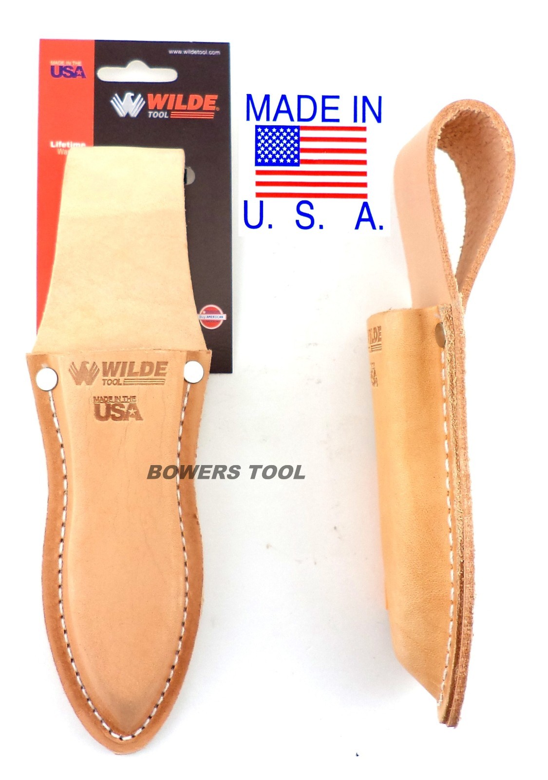 Wilde Tool Professional Leather Plier Pouch Heavy Duty Belt Loop MADE IN USA