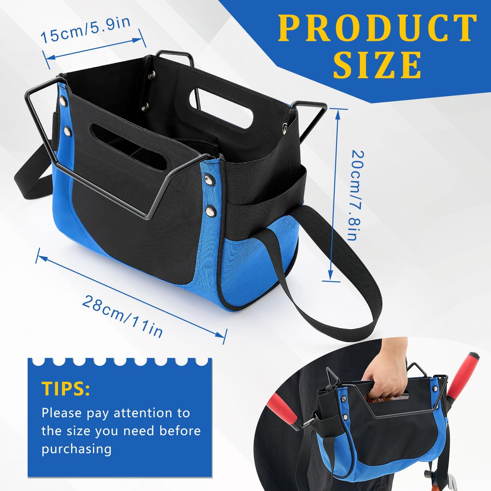 Ladder Tool Holder Giant Ladders Pouch Upgrade Cargo Elastic Storage Bag Heav…