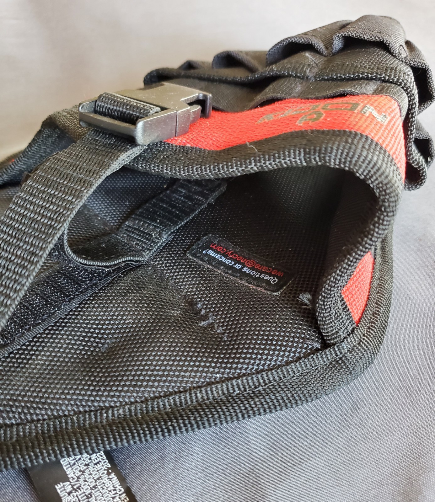 NoCry Left Handed Drill Holster Black and Red Left Handed Tool Holder