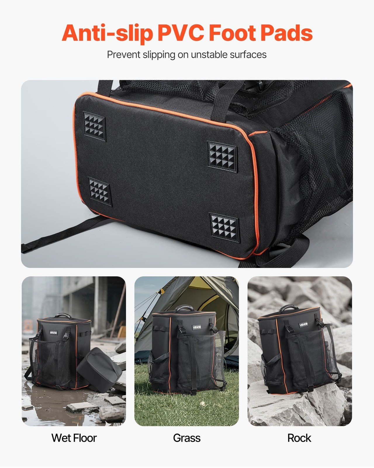 Efficient Welder Backpack 35.6L 600D Polyester Easy Access Pockets & Liner
