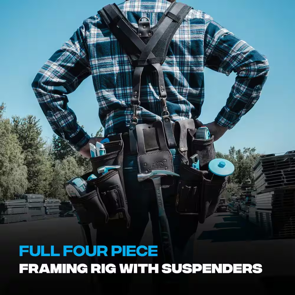 Pro Oil-Tanned Leather Framing Rig with Suspenders