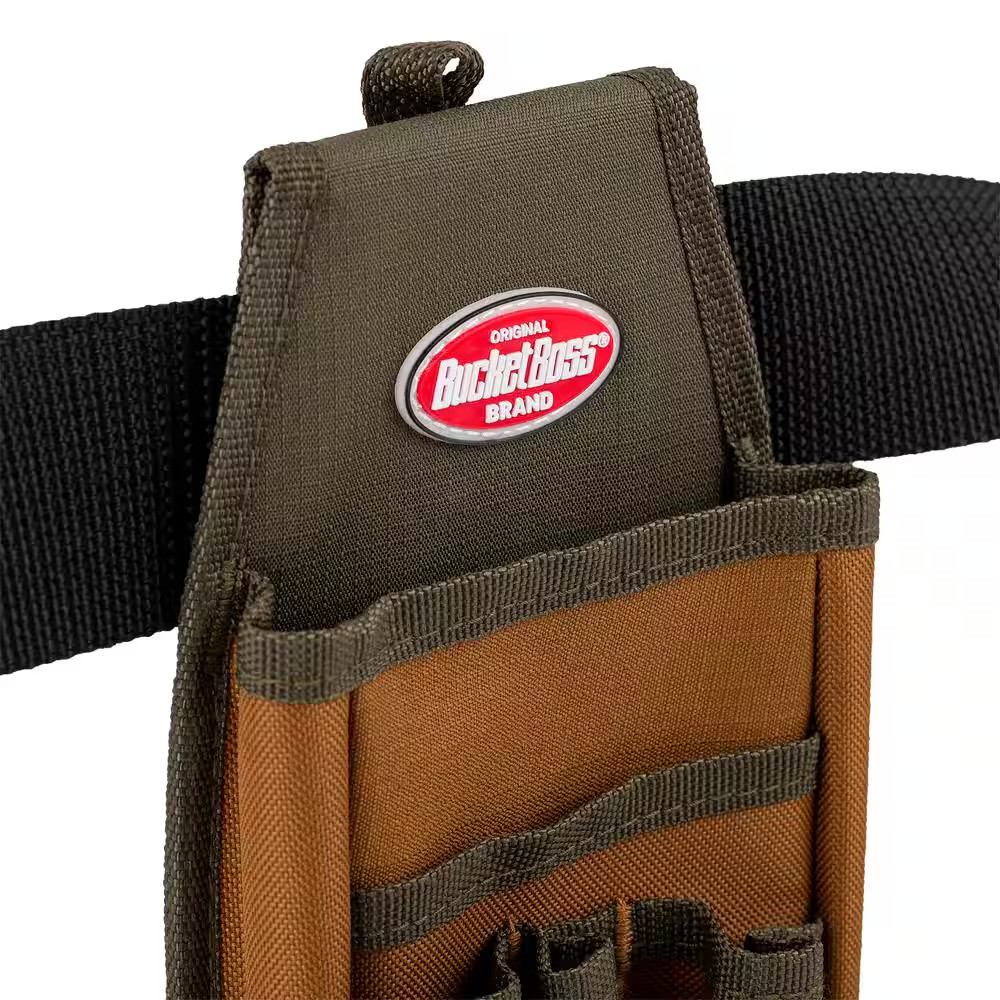 5 In. 5-Pocket Utility Tool Belt Pouch with Flap Fit
