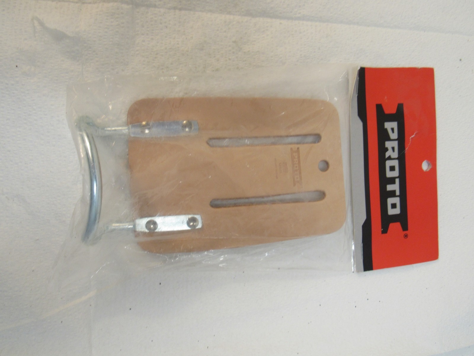 PROTO J95151 Tan Leather Tool Holder Attaches to Belt