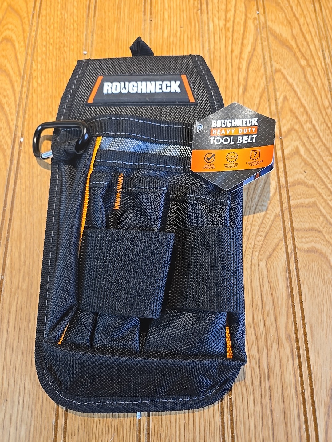 5 In. 5-Pocket Utility Tool Belt Pouch with Flap Fit