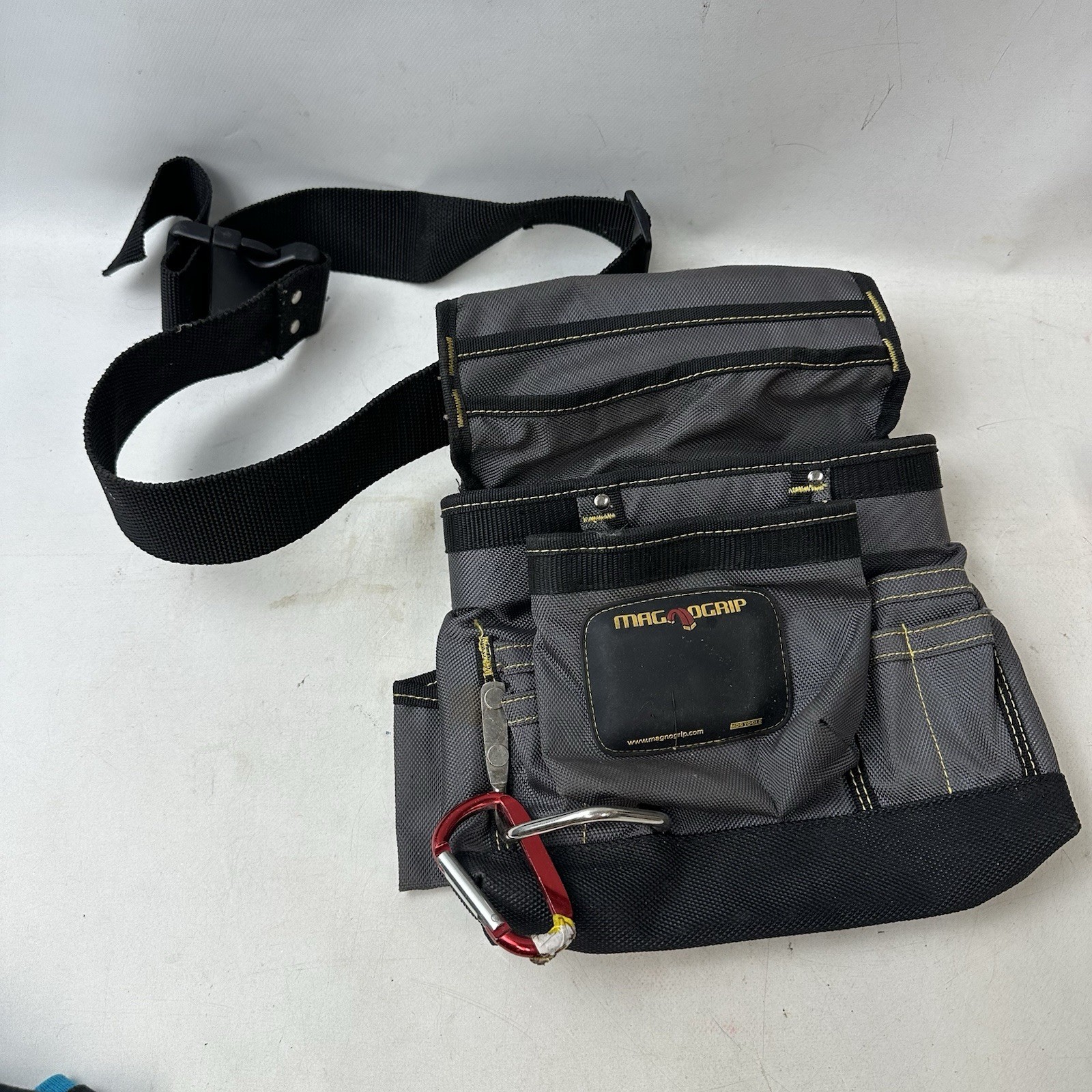Magnogrip Tool Belt Magnetic Holder Durable Canvas 12 Racket Design
