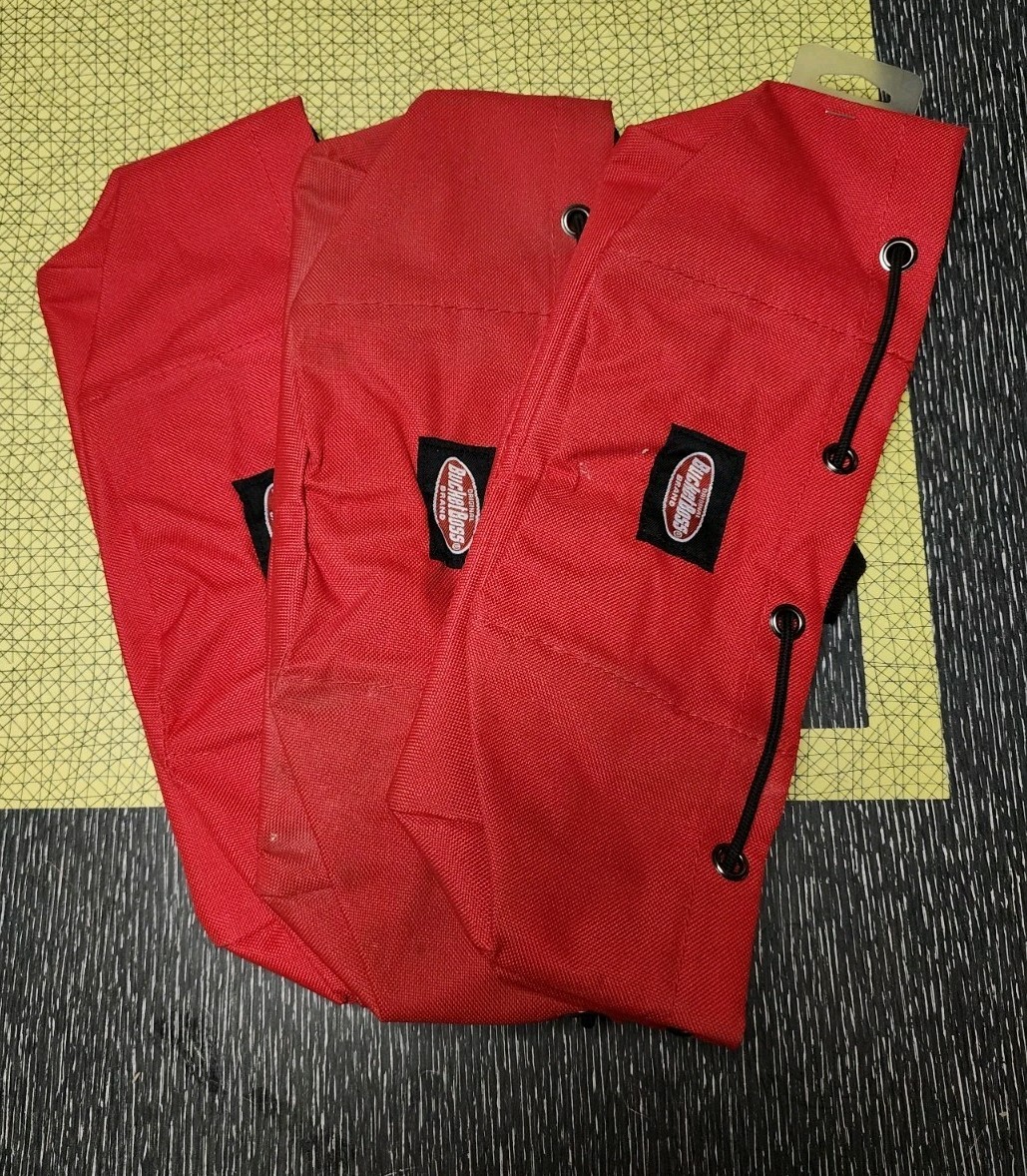 Lot Of 3 Bucket Boss Parachute Bag Small Parts Organizer 88834 Red
