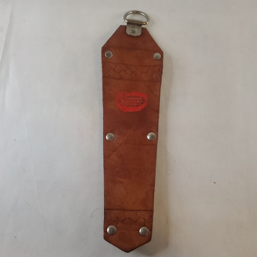 VTG Industrial Safety Belt Leather Sheath Tool Holder 8.5 ” Long Tapered