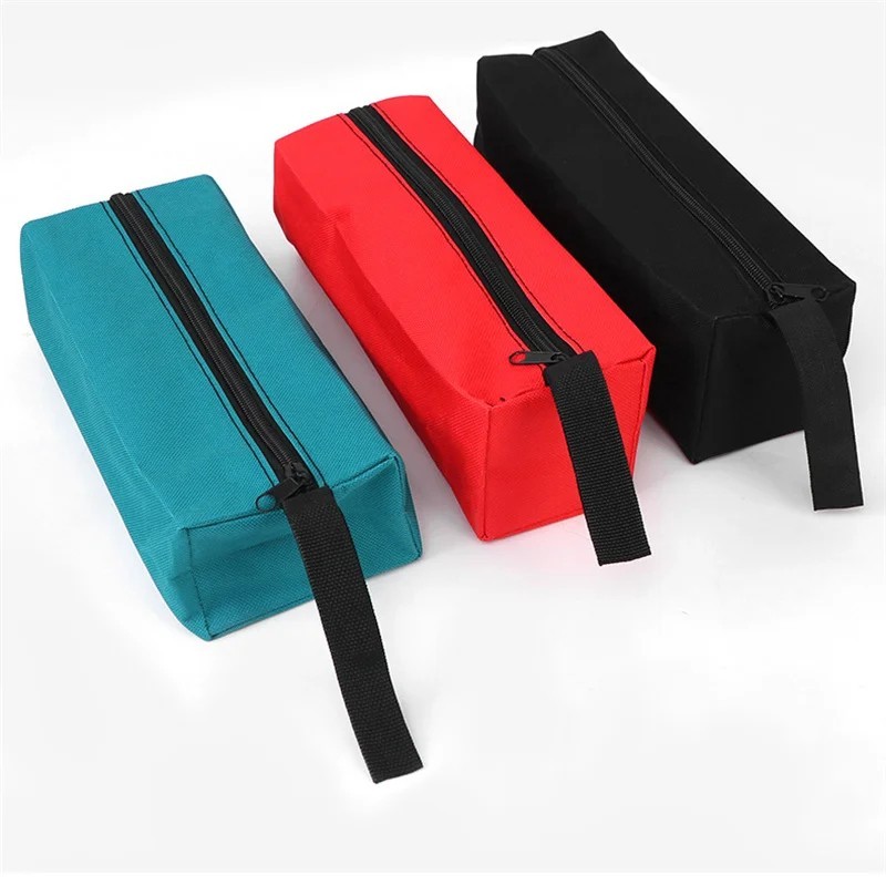 Canvas Tool Pouch Bag Zipper Small Multipurpose Organizer Pouch Heavy Duty S