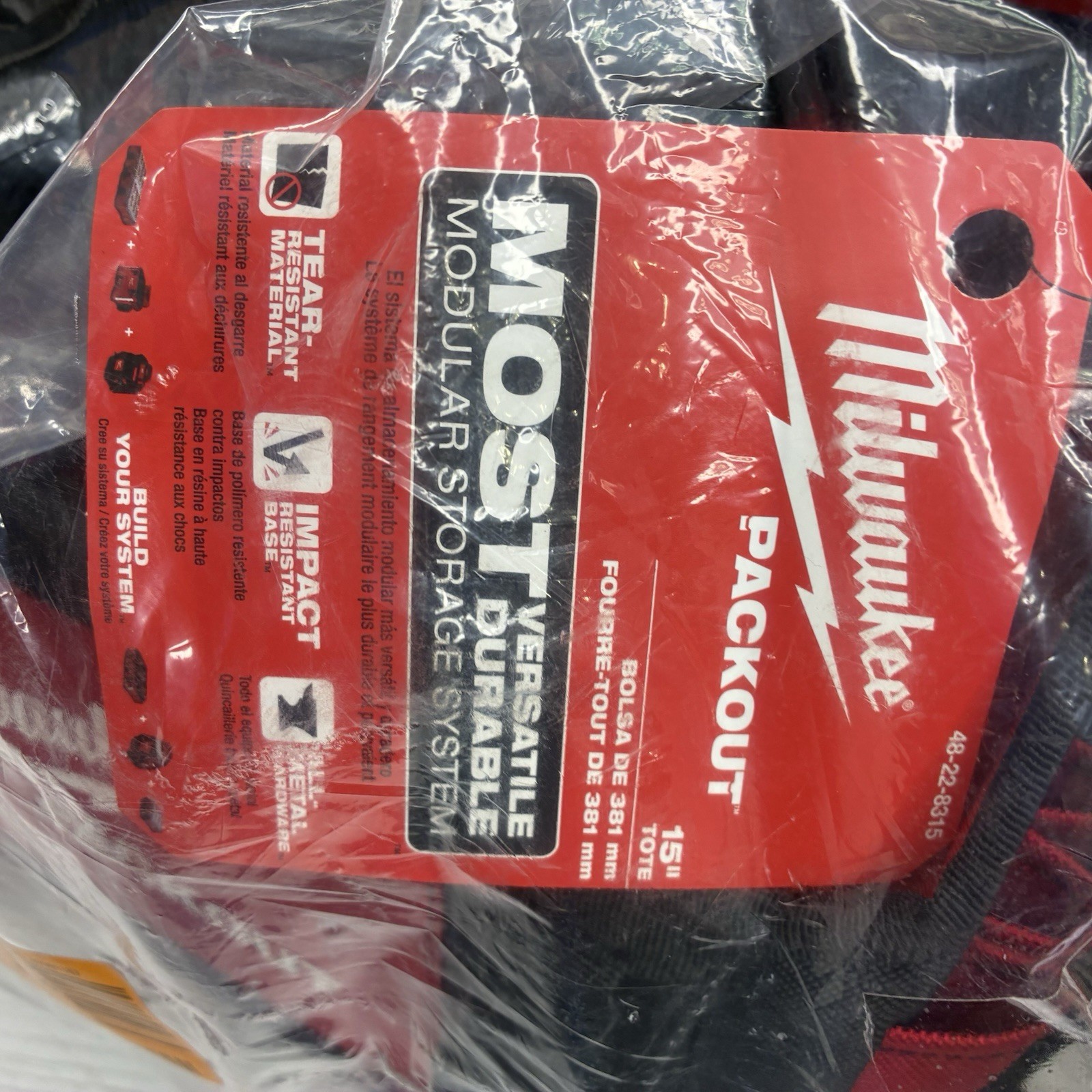 Milwaukee 48-22-8315 Packout, 15″, Storage Tote