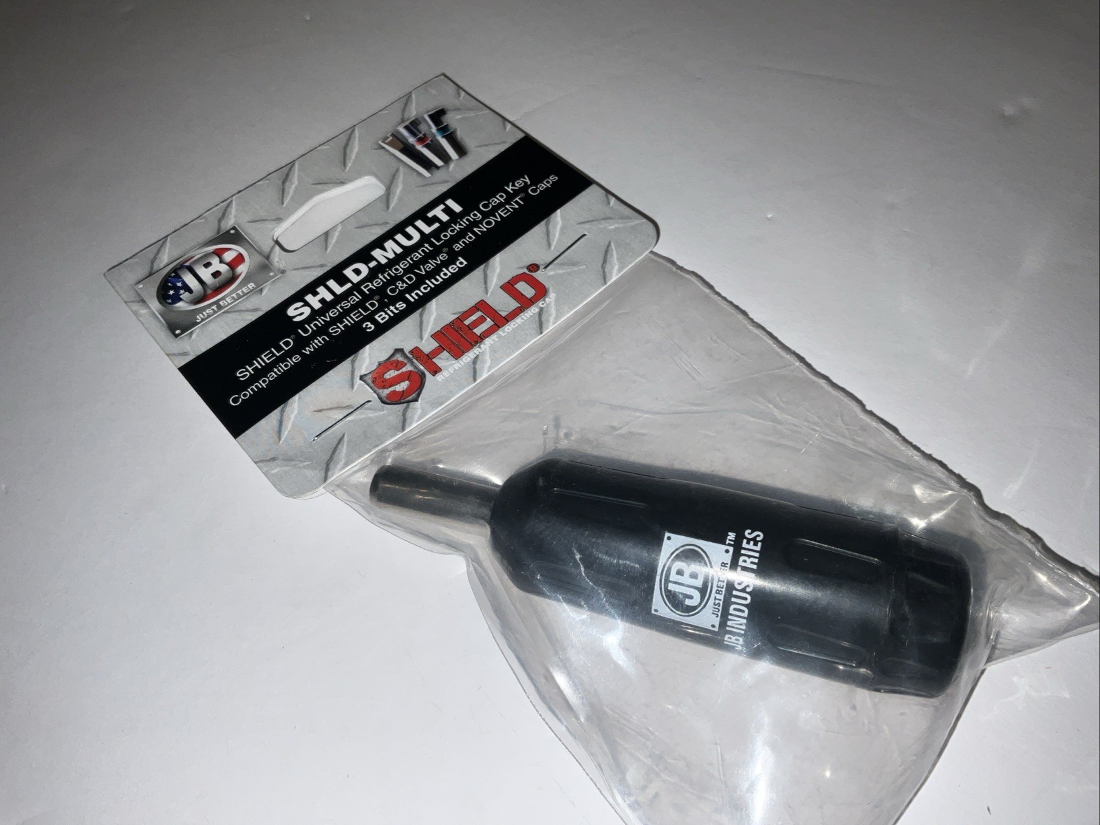 JB B18-162 SHLD-MULTI-301 Universal Locking Cap Tool Refrigeration Access Valve