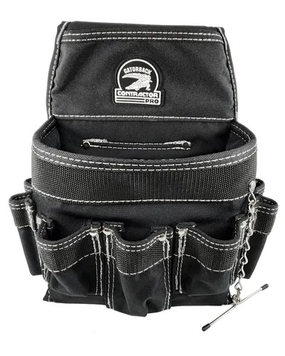 New Contractor Pro Gatorback Electrician’s 18-Pocket Tool Pouch – P/N B201
