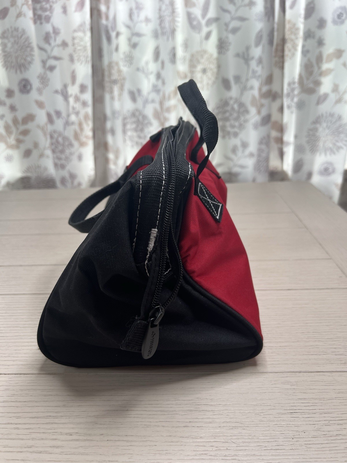 Husky Tool Bag 12”x 8”x7” Red Black 3 Pocket