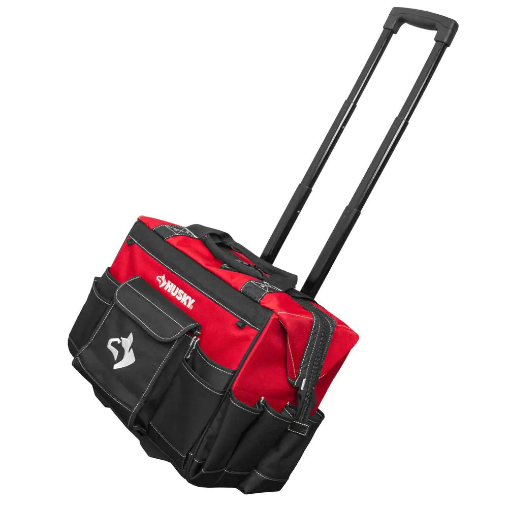 NEW Heavy Duty Pocket Rolling Tool Organizer Bag 18 In. Large Compartments