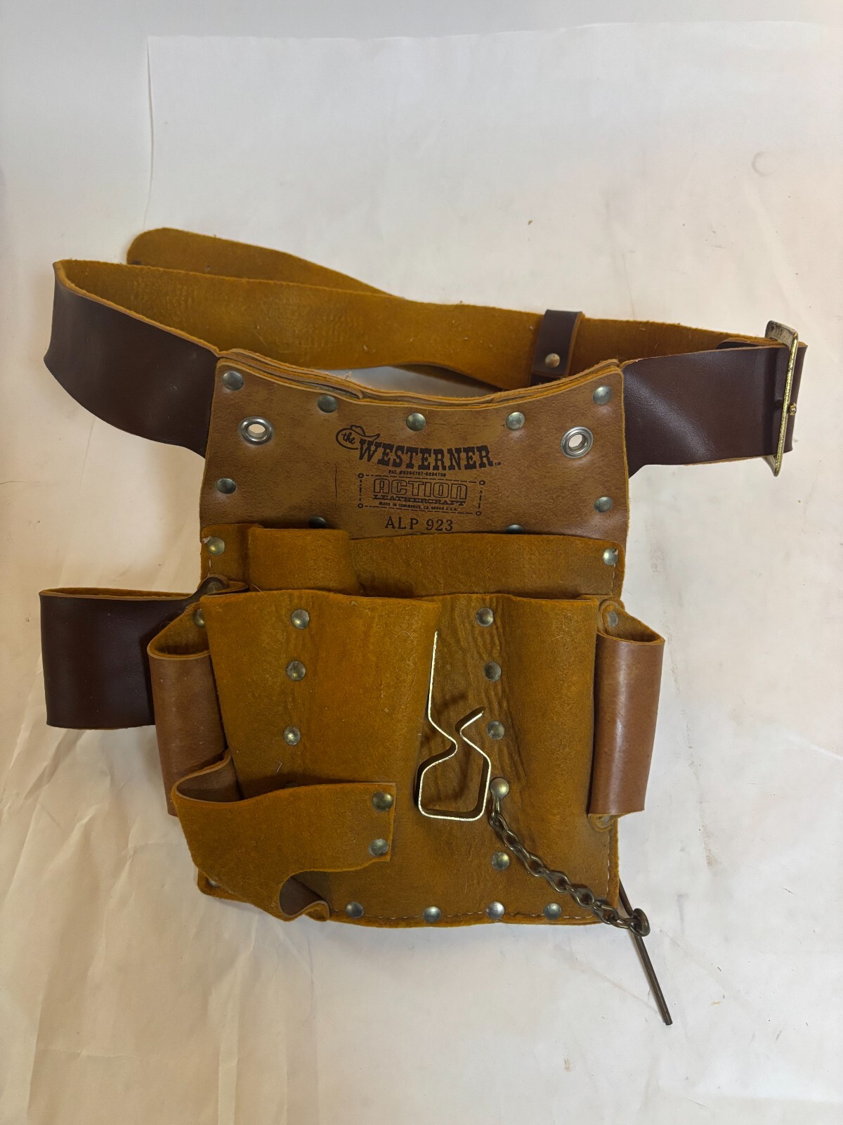 Westerner Action Leathercraft Tool Belt Model : ALP 923 Made in the USA.