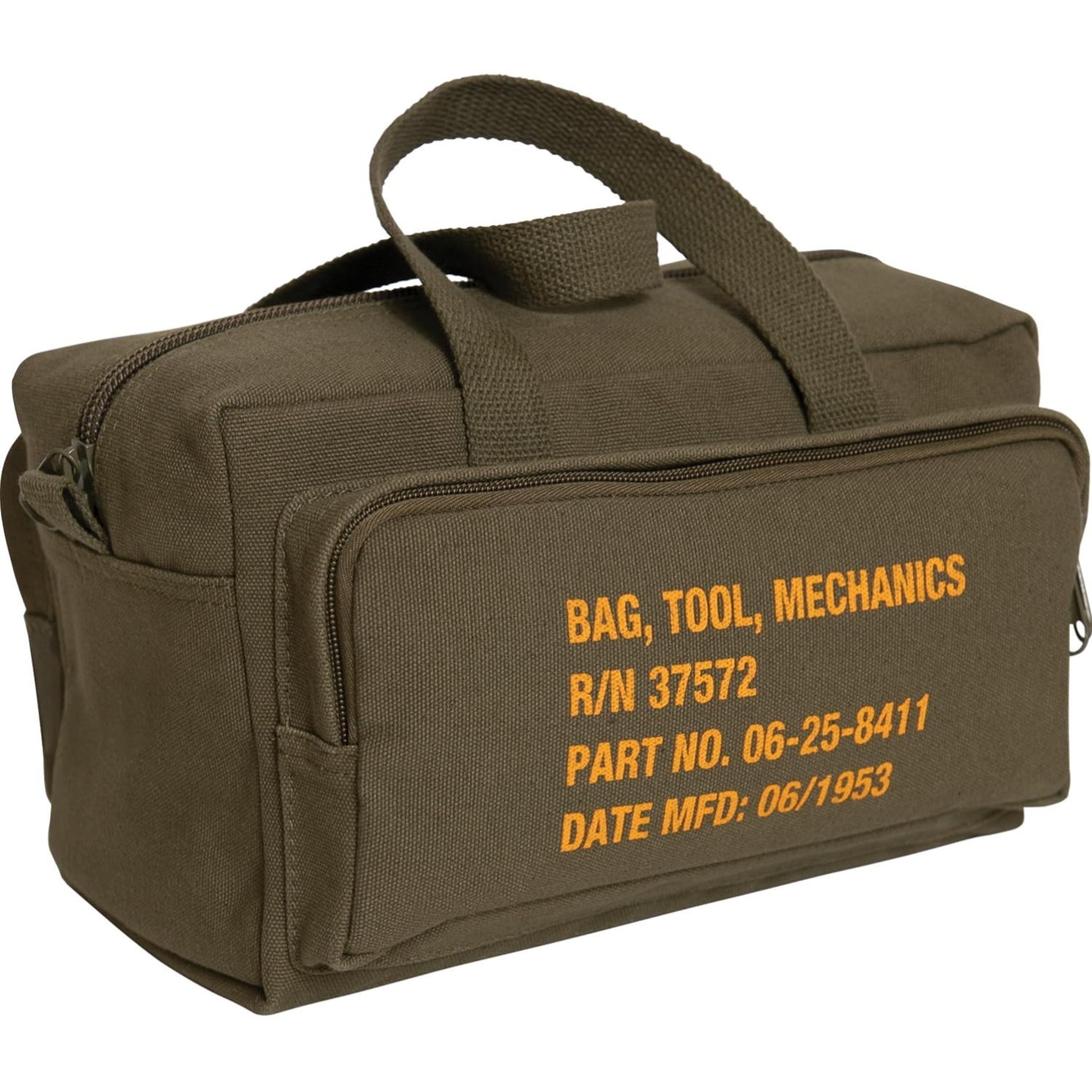 Rothco Mechanics Tool Bag Heavy Duty Canvas Organizer Olive Drab