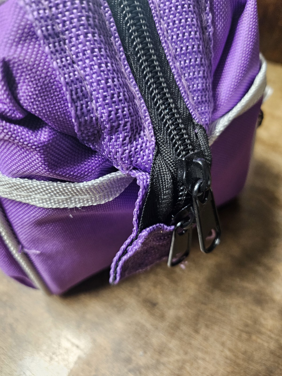 Hyper Tough Tool Bag Purple with White trim Storage Travel Carry Case 12 pocket