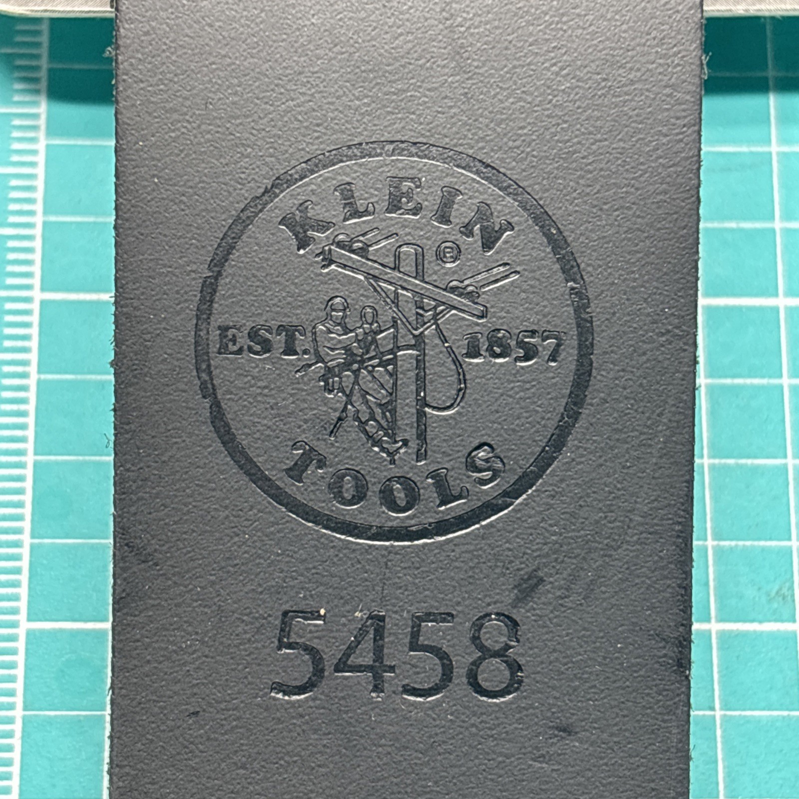 5458 Klein Leather Tool Holder Loop With Snap Hook, For Belts Up To 4” Wide