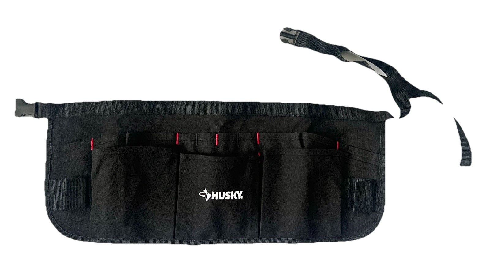 Husky Tool Pouch Apron Adjustable Storage Belt Black Lightweight Home Work