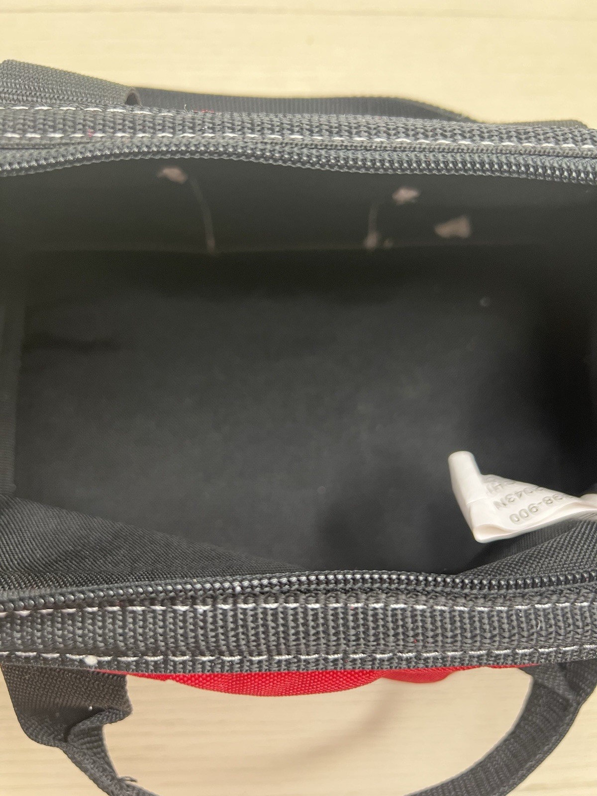 Husky Tool Bag 12”x 8”x7” Red Black 3 Pocket